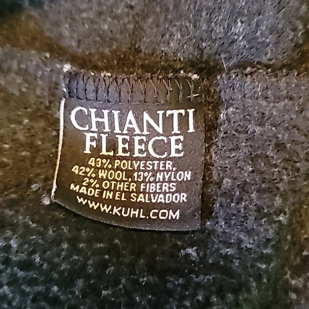 Kuhl Blue Striped Chianti Fleece Full Zip Wool Blend Hoodie Size Small - Picture 3 of 8
